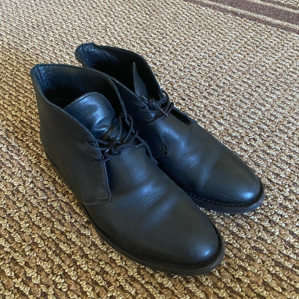 Classic Black Leather Men's Boots